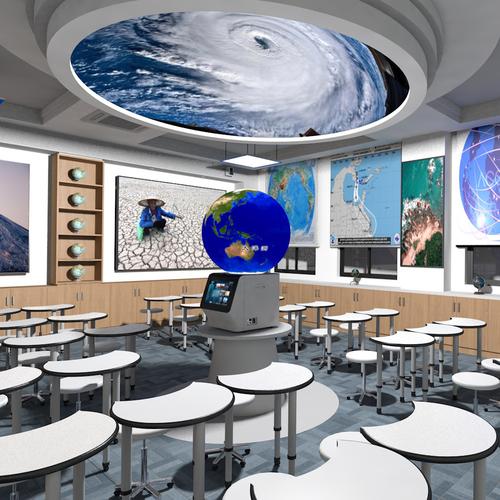 数字化地理教室多媒体地理教育设备数字星球科普数码球
